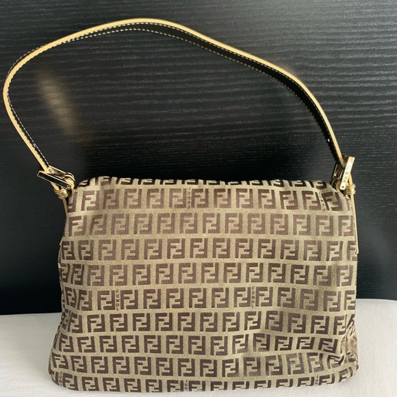 Vintage Fendi Zucca Mama Baguette Shoulder Bag - Picture 2 of 11